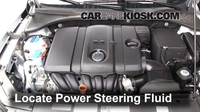 2012 Volkswagen Passat S 2.5L 5 Cyl. Sedan (4 Door) Power Steering Fluid Add Fluid